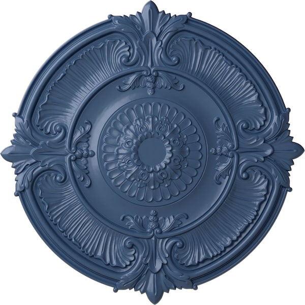 Ekena Millwork Attica Acanthus Leaf Ceiling Medallion (Fits Canopies up to 4 5/8"), 53 1/2"OD x 3 1/2"P, Americana CM53ATAMF - main